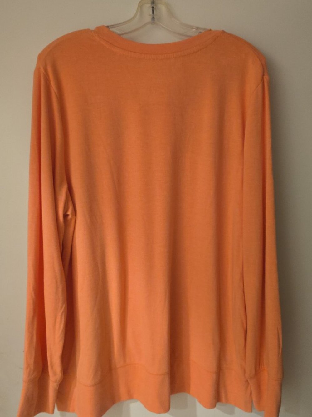 Way to Celebrate Halloween Jack O Lantern Long Sleeve Shirt Orange XXL (20) - Picture 2 of 10